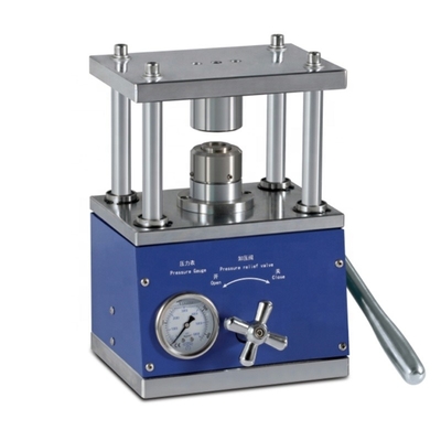 Lab Coin Cell Crimping Machine For Button Battery 200kg / Cm2 Max Pressure